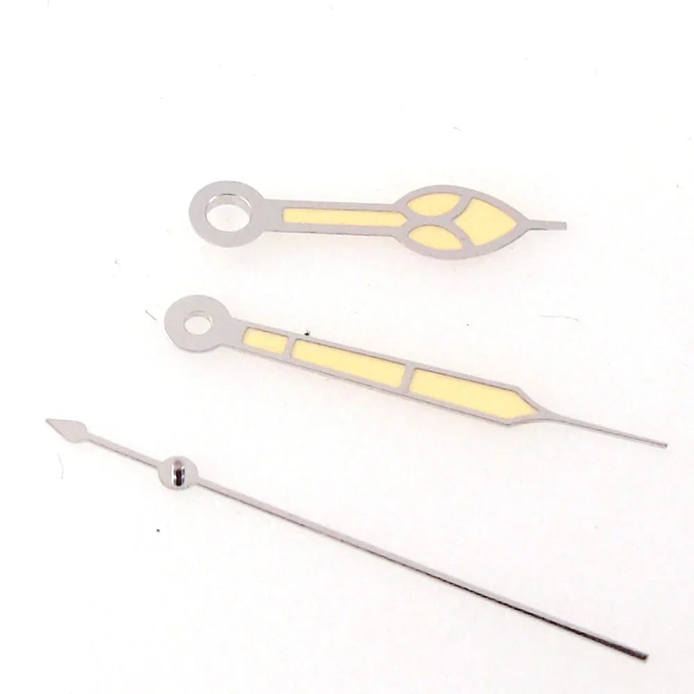 Nologo 33.5mm Watch Dial Yellow Hand set for NH 35A NH 36A 7s26 7s36 7s25 7s35 4r15 4r35 4r36 6309 7002 7009 ET A2824 PT 5000 ST 2130