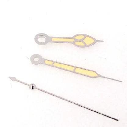 Nologo 33.5mm Watch Dial Yellow Hand set for NH 35A NH 36A 7s26 7s36 7s25 7s35 4r15 4r35 4r36 6309 7002 7009 ET A2824 PT 5000 ST 2130