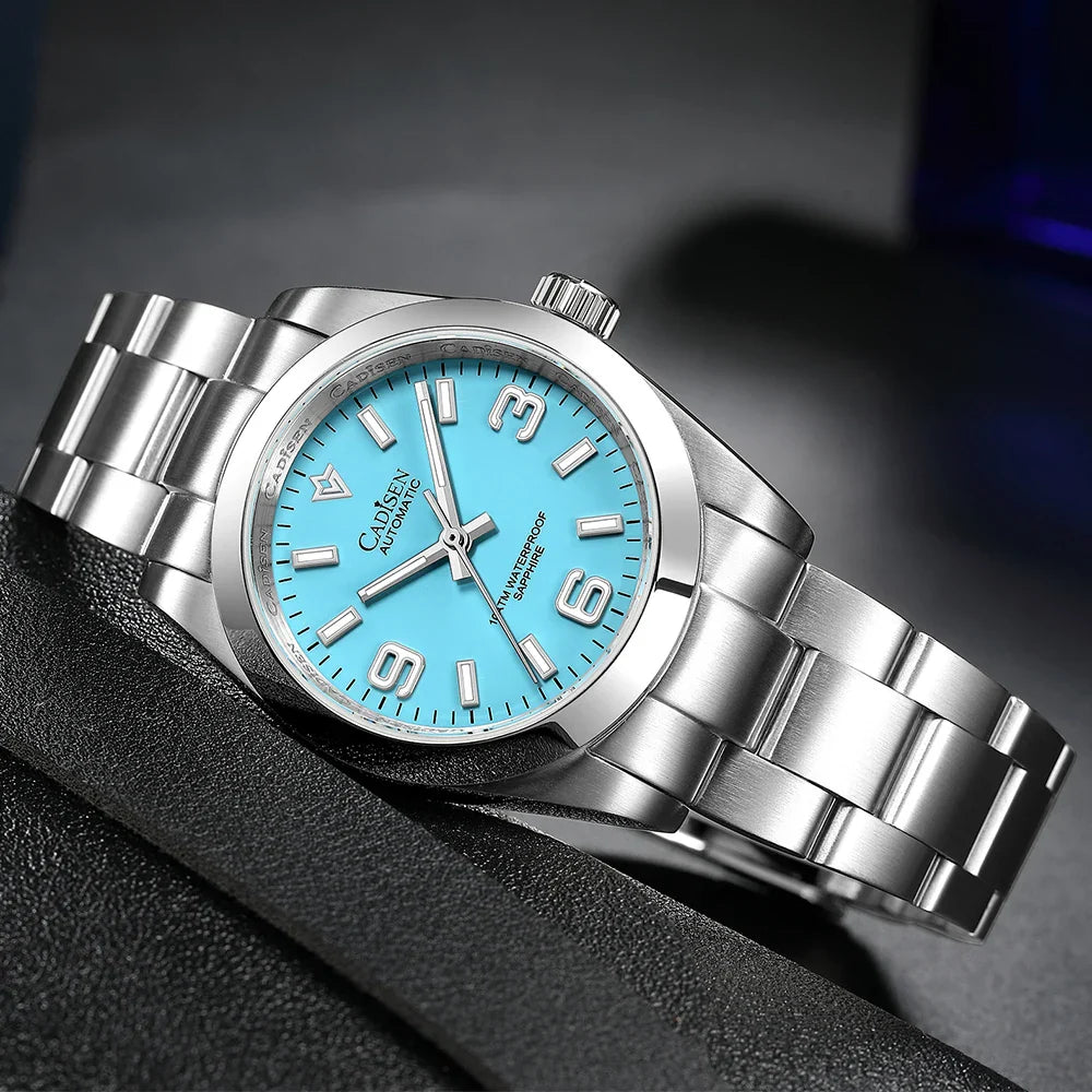 Cadisen C8213 Oyster Watch 36MM NH35 AR Sapphire BGW9 Lume 100M Waterproof