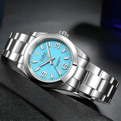 Cadisen C8213 Oyster Watch 36MM NH35 AR Sapphire BGW9 Lume 100M Waterproof