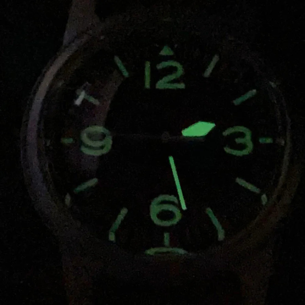 Tandorio TD135 Pilot 36mm PT5000 NH35 Brushed Case Domed Sapphire