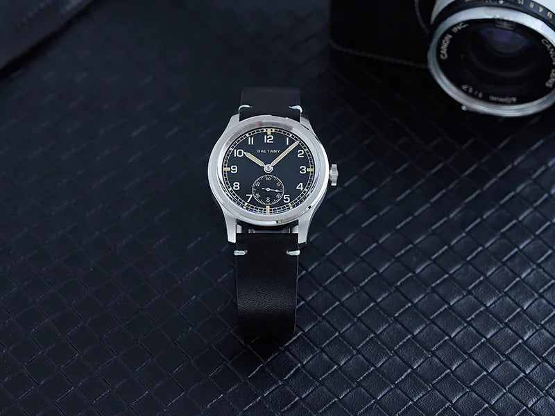 39MM Retro WW2 Military  S2081 Gradual Brown Dial ST1731 Movement 100M Waterproof  D12 Homage Field Watch