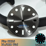 NH35 Dial Watch NH35 SUB Dials 28.5mm Dials Blue Luminous Single Calendar Multi-color Watches Replacement Accessories NH34 Dials