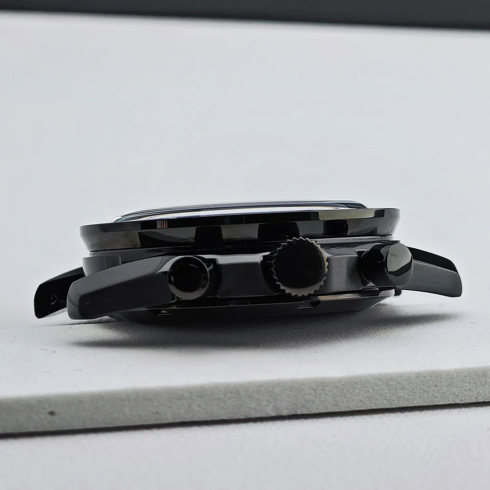 39.7mm Men's watches metal case FIT VK63 movement case watch accessories watch parts Fits 20mm strap Watch Box