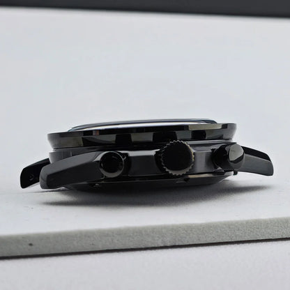 39.7mm Men's watches metal case FIT VK63 movement case watch accessories watch parts Fits 20mm strap Watch Box