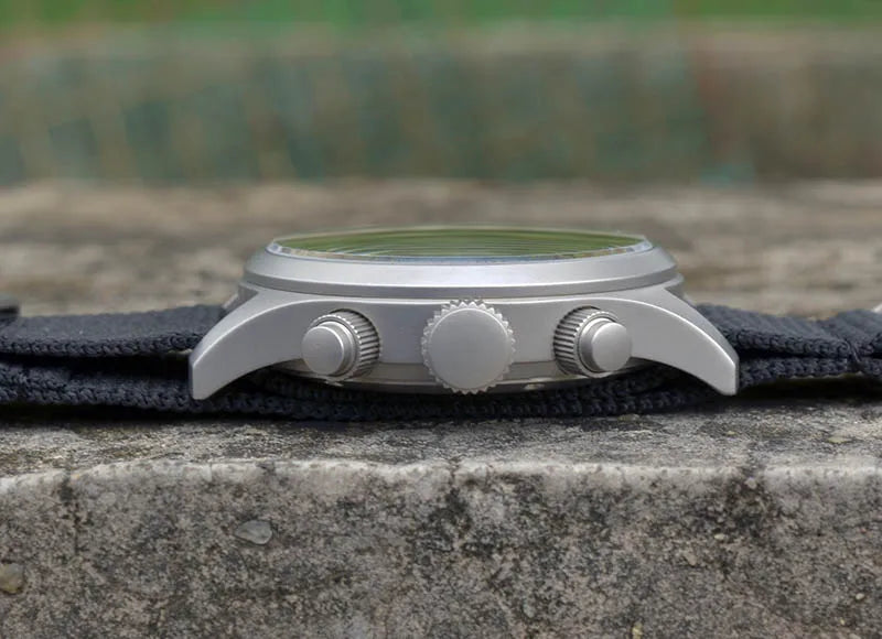 Customizable Baltany Chronograph Watch S5033 39MM Military Quartz Watch VK61  AR Sapphire 100M Waterproof  Swiss Lume