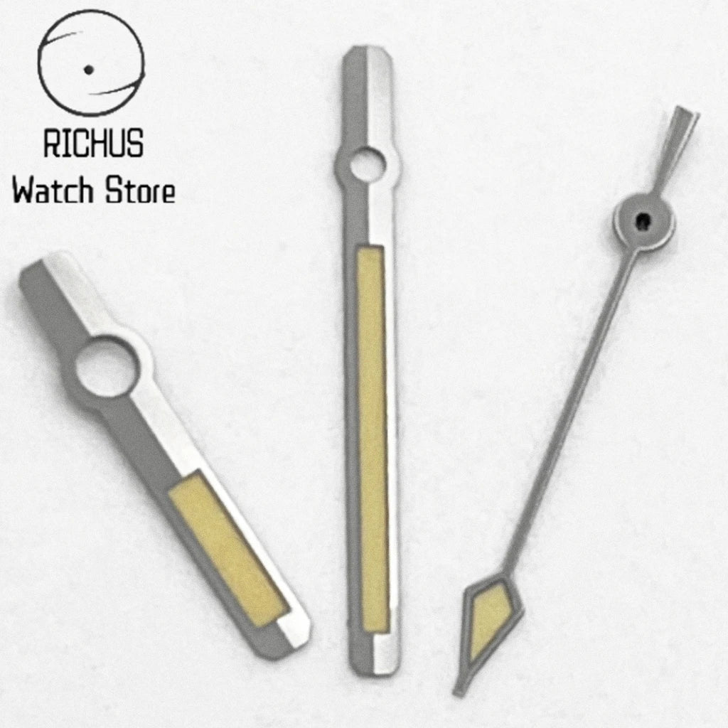 NH35 Watch Hands Green Luminous Gun Color Hands Fit NH35 NH36 Automatic Movement Watch Accessories