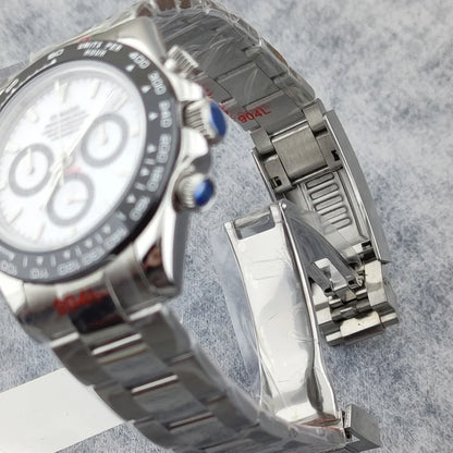 Oumashi Chronograph Automatic  ETA 7750 MOVT custom logo sapphire 40mm Daytona Panda Watch 5Bar