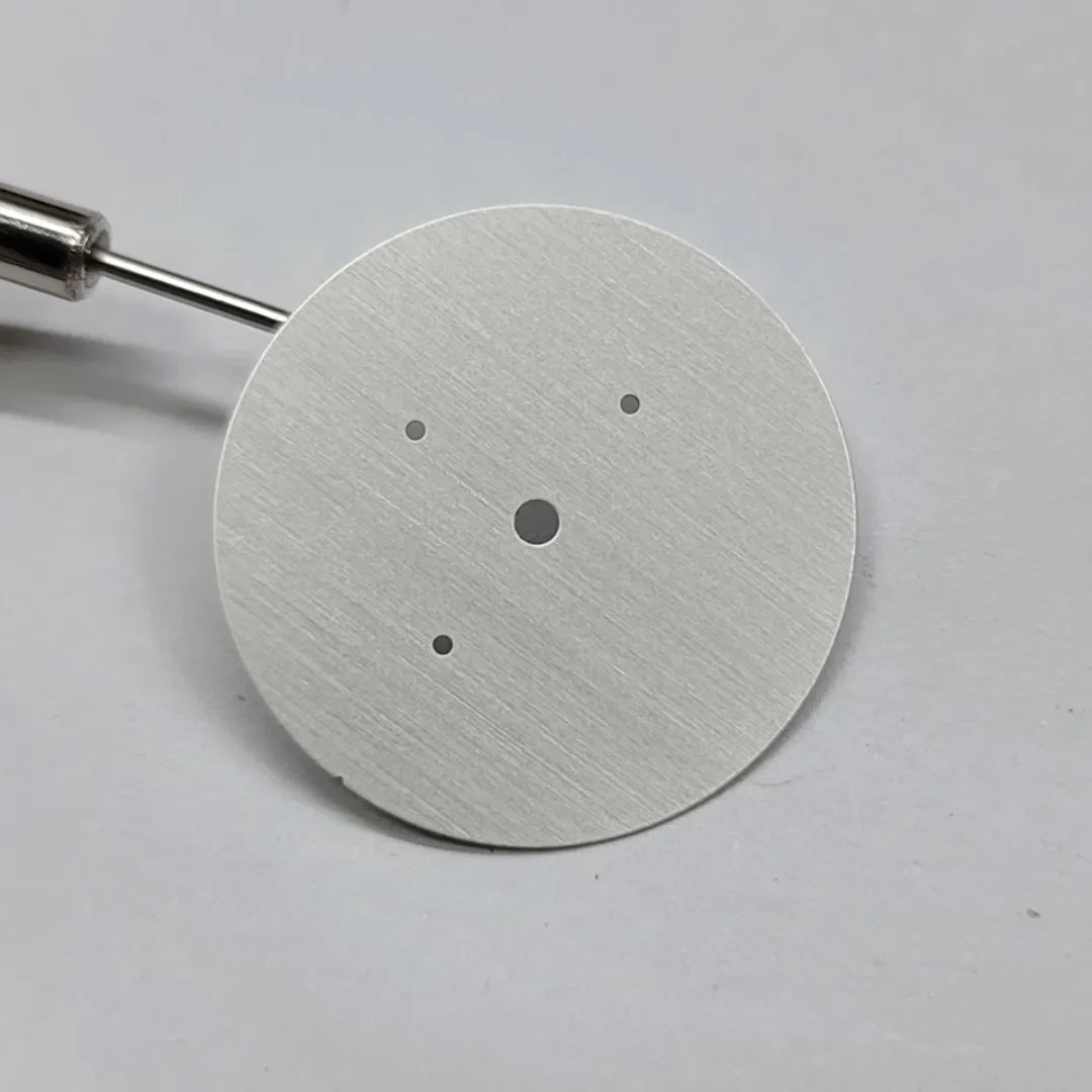 Vertical Texture 31.8mm Blank Watch Dial Gold/ Silver/ Rose Watch Faces for VK63 Movement DIY Accessories Without Numbers Dial