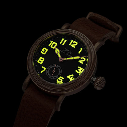 THORN T013 36mm Vintage Pilot Watch ST1700 Manual winding Sub Second Swiss luminous Sapphire