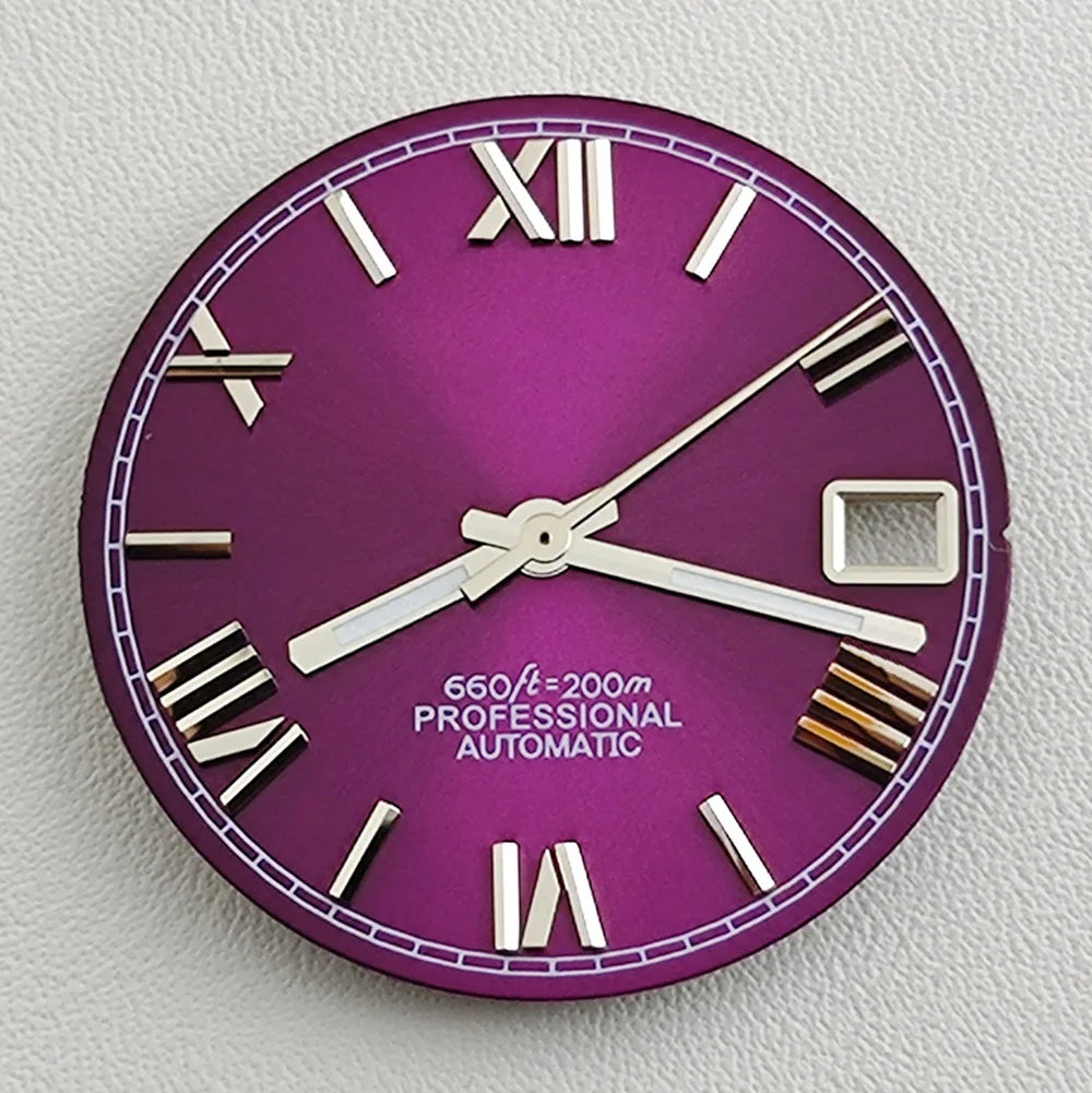 28.5mm NH35 dial Roman dial S Dial Modified Dial for NH35/NH36 Automatic Movement Watch accessories