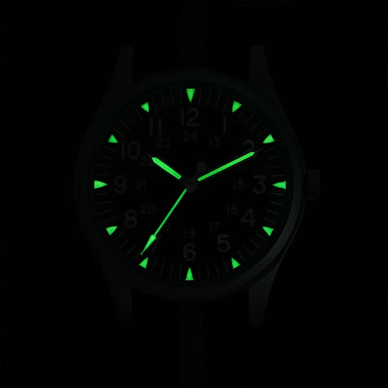Militado ML07 Military Watch VH31 Quartz Sapphire Luminous AR Coating 10bar