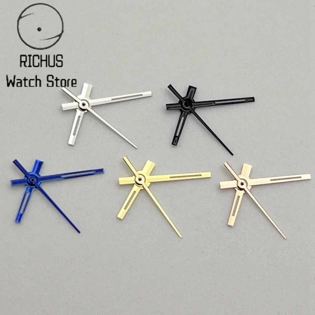 NH05 Hands Silver/Blue/Black/Gold/RoseGold Watch Hands Green Luminous Fit NH05 NH06 Movement Watch Accessories