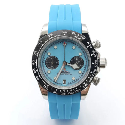 Sterile Chronograph Watch Customizable VK64 Quartz 40mm Panda Sapphire 39MM 5BAR