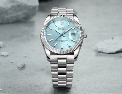 Cadisen C8214 DateJust Watch AR Sapphire MIYOTA 8215 10Bar C3 Lume 40MM