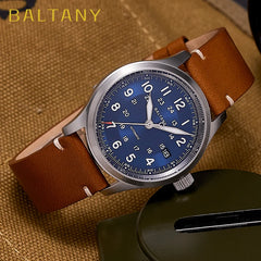 Baltany Field Watch S2049 Customizable 10ATM Waterproof 39mm  NH35 Automatic Ar Sapphire Swiss lume