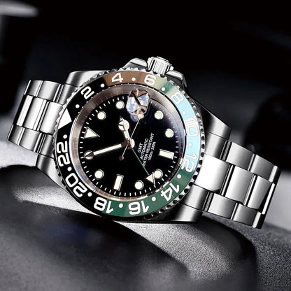 Tandorio GMT Watch TD258B Luminous 40mm NH34A Automatic 20BAR  Sapphire