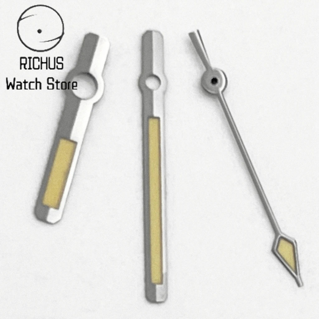 NH35 Watch Hands Green Luminous Gun Color Hands Fit NH35 NH36 Automatic Movement Watch Accessories