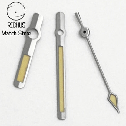 NH35 Watch Hands Green Luminous Gun Color Hands Fit NH35 NH36 Automatic Movement Watch Accessories