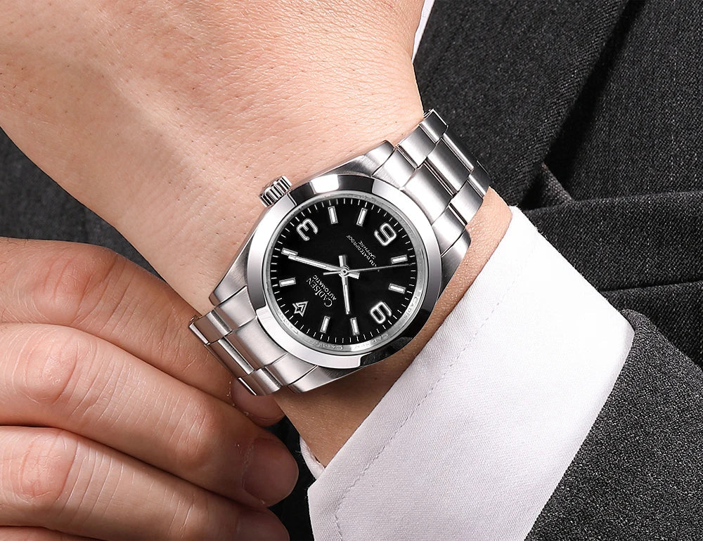 Cadisen C8213 Oyster Watch 36MM NH35 AR Sapphire BGW9 Lume 100M Waterproof