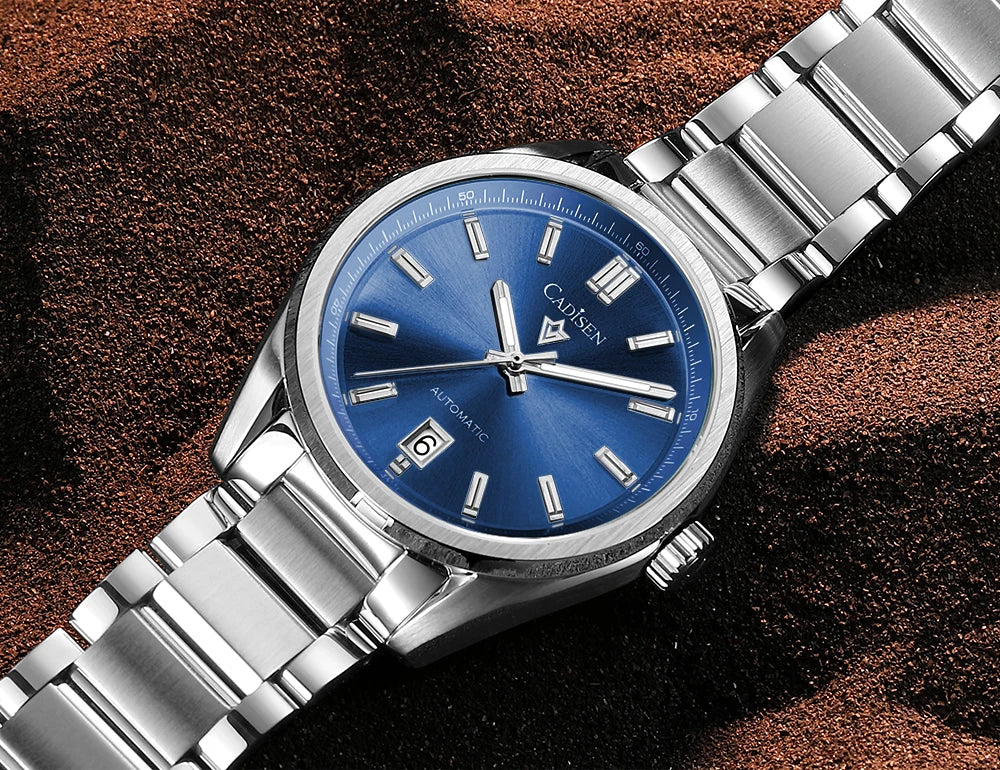CADISEN C8227 Dress Watch Luminous NH35 AR Sapphire 10Bar 40MM