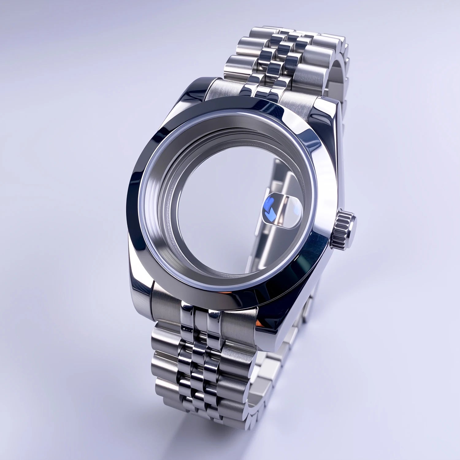 36mm/39mm NH35 Case Stainless Steel Sapphire Crystal Waterproof Fluted Case For NH35 NH36 Movement 28.5mm Dial NH35 Watch Case