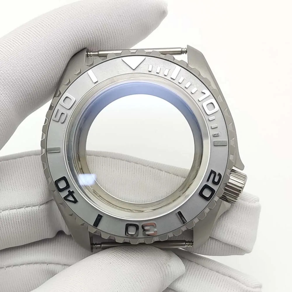 Yacht Master Case 42MM for NH35 NH36 Movement Sapphire crystal stainless steel case Watch Accessories SKX007