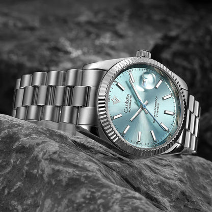 Cadisen C8214 DateJust Watch AR Sapphire MIYOTA 8215 10Bar C3 Lume 40MM