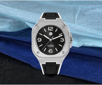 San Martin Square Watch SN0074G 40mm PT5000 Sw200  Automatic 10 Bar BGW-9 Lume