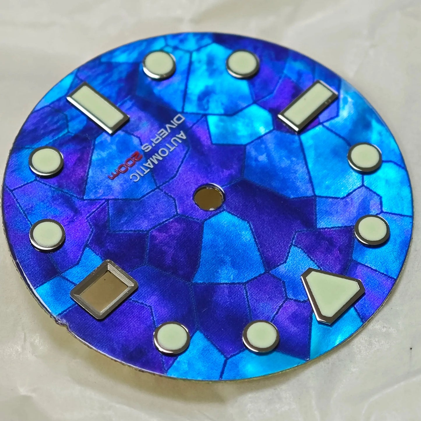 29mm Watch Parts White Blue Black Watch Dial Mother Of Pearl Fragment Pattern Fit NH35 NH36 Automatic Mens Watch Accessories