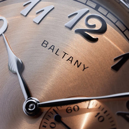 Baltany  Dress Watches Man S4046 1921 Sub-second Homage ST1701 Stainless Steels Classic Square Case Vintage Mechanical Watch