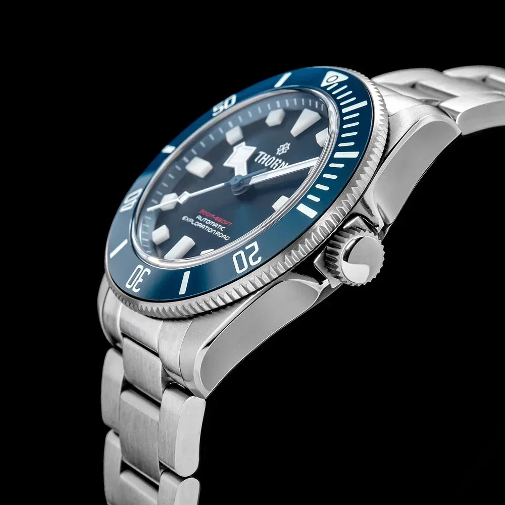 THORN SHY036 Titanium Sub Diver 39MM  Vintage PT5000  Automati Sapphire C3 Super Luminous 20bar