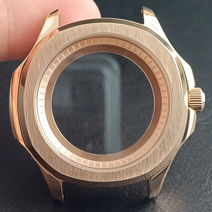 39.5MM Stainless Steel Sapphire Glass Waterproof Case Have Inner Ring FIT NH 35 NH36 NH70 Movement Watch Parts Accessories