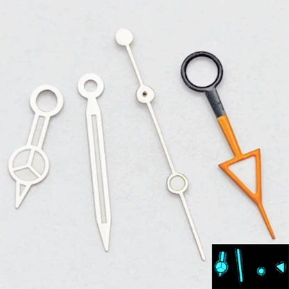 RICHUS NH34 GMT Watch Hands Silver/Black/Gold/RoseGold Blue Luminous Fit NH34 Movement Watch Accessories