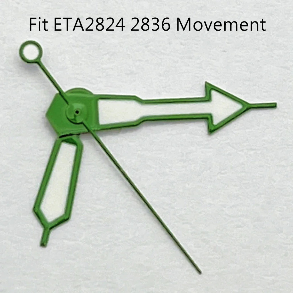 Watch Hands Green Luminous Fit NH35 NH36 ETA2824 2836 Miyota 8205 8215Mingzhu DG2813 3804 Movement Watch Accessories