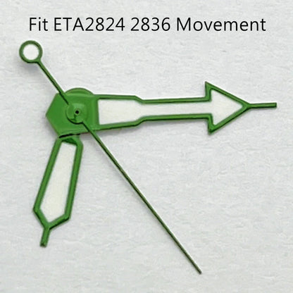 Watch Hands Green Luminous Fit NH35 NH36 ETA2824 2836 Miyota 8205 8215Mingzhu DG2813 3804 Movement Watch Accessories