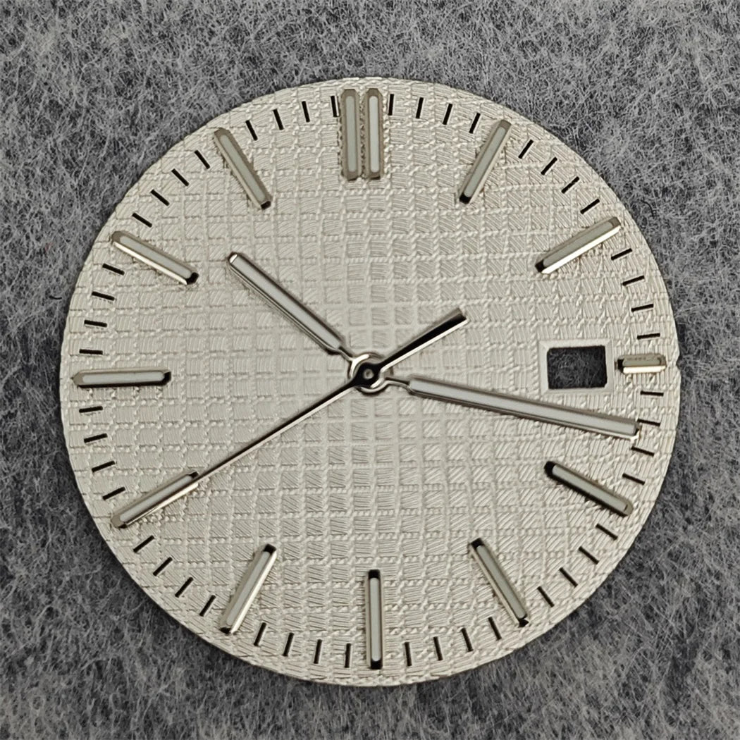 31.8mm Watch Dial + watch Hands complete set Green Luminous Dial Replacement Accessories for NH35 Movement Watch Repair Parts