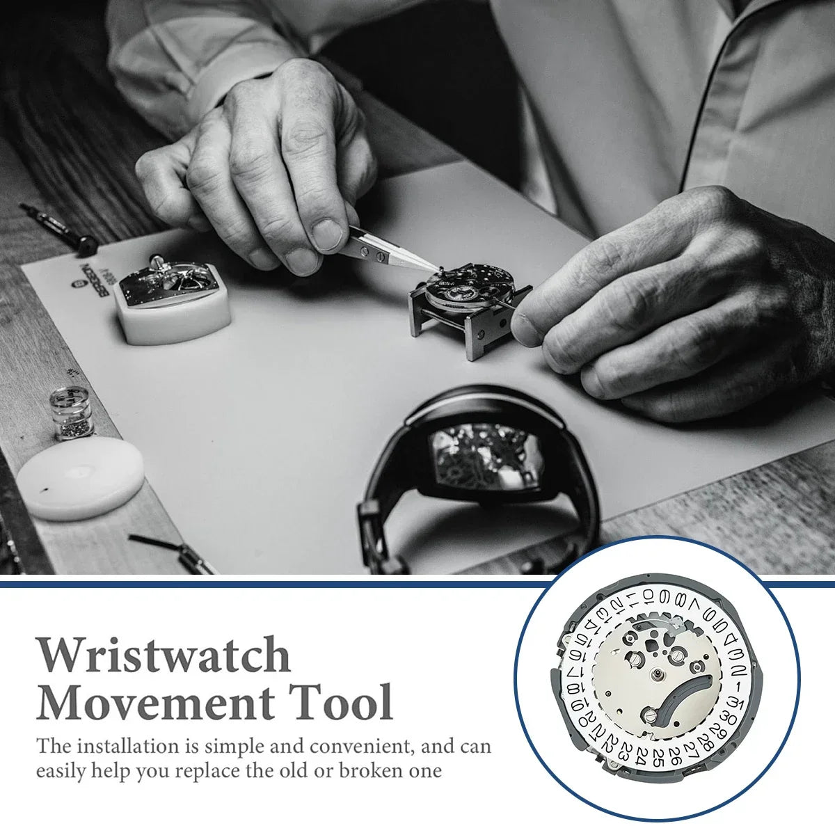 Japan Genuine VK63A Chronograph Quartz Movement with Battery Japan Original Mechanism VK63 VK61A VK67A Mod Replace Movement