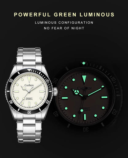 CADISEN C8206 BB58 Mod 38mm Diver NH35 Mechanical Sapphire 20 Bar Sapphire