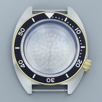 41mm NH35 Watch Case Stainless Steel Accessories For NH35 NH34 Mod Abalone NH36 NH70 Movement 28.5mm Dial Sapphire Crystal Glass