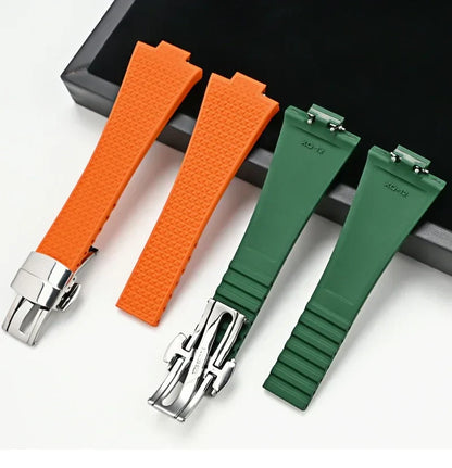 PRX watch band Quick Release  11mm 12mm T137.407/T137.410 Super Player Fluoro rubber FKM Watch Strap Bracelet