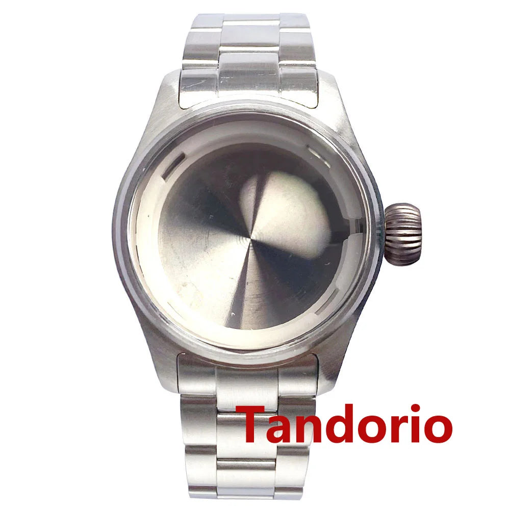 20ATM 39mm Stainless Steel Pilot Brushed Watch Case Sapphire Glass Fit NH35 NH36A ETA2824 PT5000 Automatic Movement