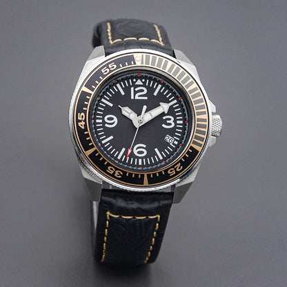 Sterile King Samurai Watch C3 Luminous Sapphire NH35 Automatic Diver 20Bar 43MM