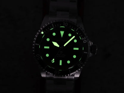 Baltany S3075 Vintage MilSubmariner Watch Rotation Bezel Brushed Bracelect Luminou Leather Sapphire Stainless Steel Dive Watches