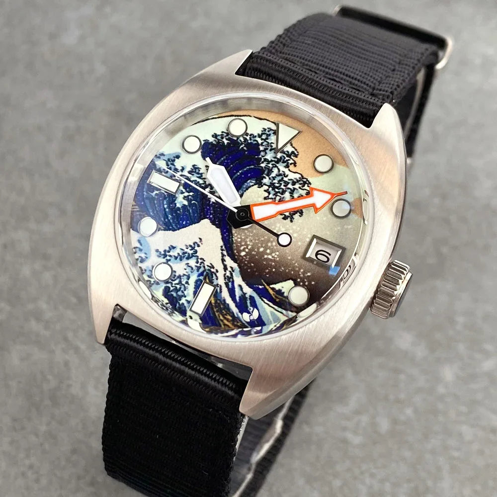 Tandorio Identity Crisis TD102W 36mm Wave Luminous Dial Sapphire 20Bar NH35A Field