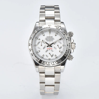 Nologo Daytona VK63 Quartz Watch Sapphire Glass 3ATM 39MM  Luminous Chronograph