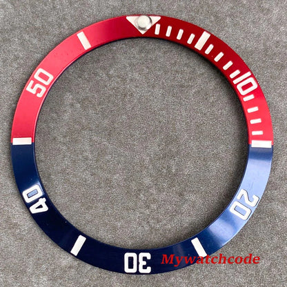 38mm x 30.5mm Black Red Purple Bezel Insert Replacement Part For 40mm GMT SUB SKX 007 Mens Watch Accessories Case Ring