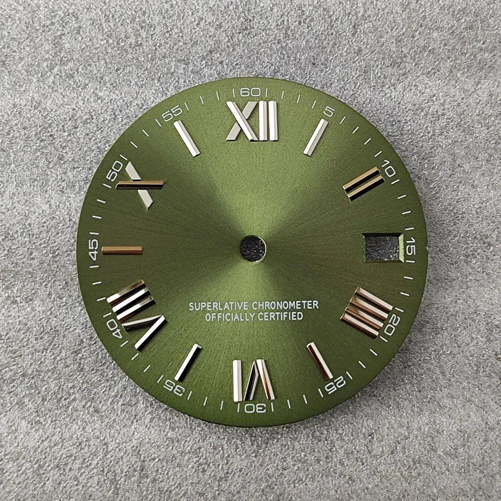 28.5mm NH35 dial Roman dial S Dial Modified Dial for NH35/NH36 Automatic Movement Watch accessories