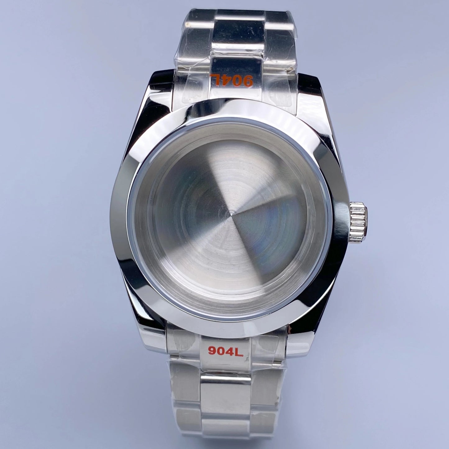 Fluted NH35 watch case Oyster 36/39mm High Quality Sliver Stainless Steel Sapphire Glass fit NH34 NH35 NH36 Movement Accessories Watch case