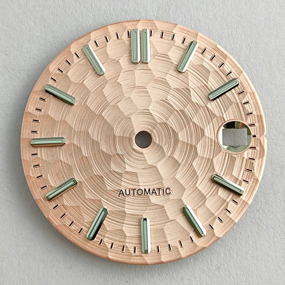 New 28.5mm NH35/NH36 dial watch dial S dial green luminous suitable for NH35/NH36 movements watch accessories repair to